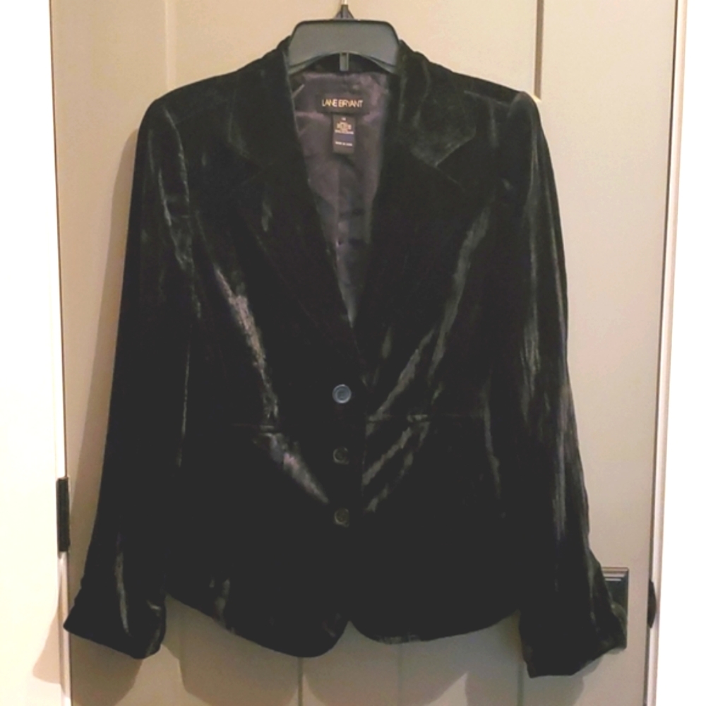 Lane Bryant brand velvet feel ladies blazer sz 14